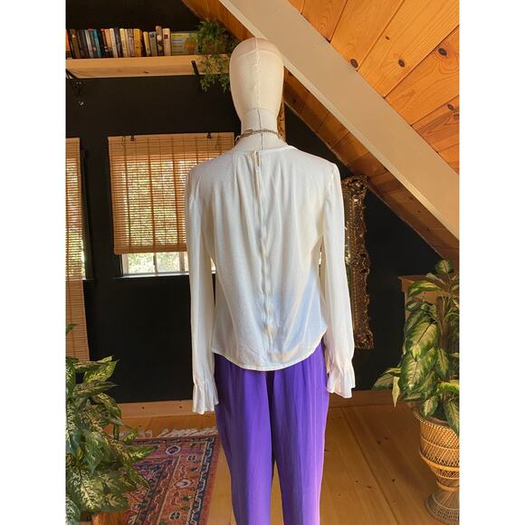 Vintage Bell Sleeve Blouse White - Picture 7 of 9